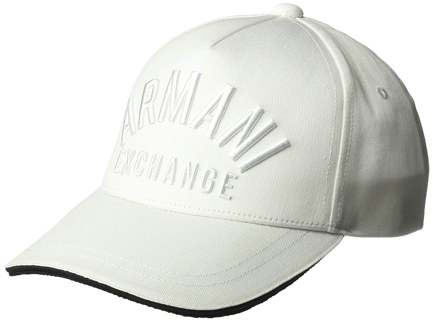 Tonal Logo - Armani Exchange Men's Tonal Logo Cap, Bianco, TU: Clothing