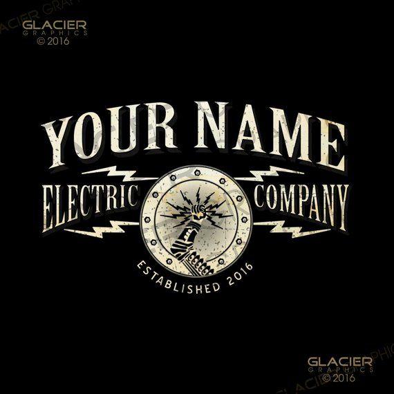 Steampunk Logo - Steampunk Electrician Logo Electrical Logo Lighting Logo