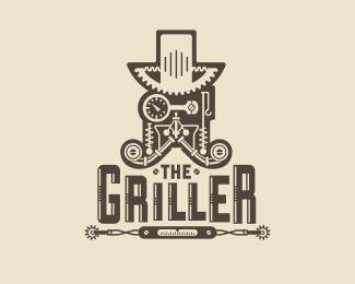 Steampunk Logo - The Griller | Moustaches | Pinterest | Logo design, Branding design ...