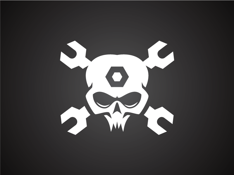 Steampunk Logo - Workshop Skull Not And Bolt Steampunk Logo Template 06 by Heavtryq ...