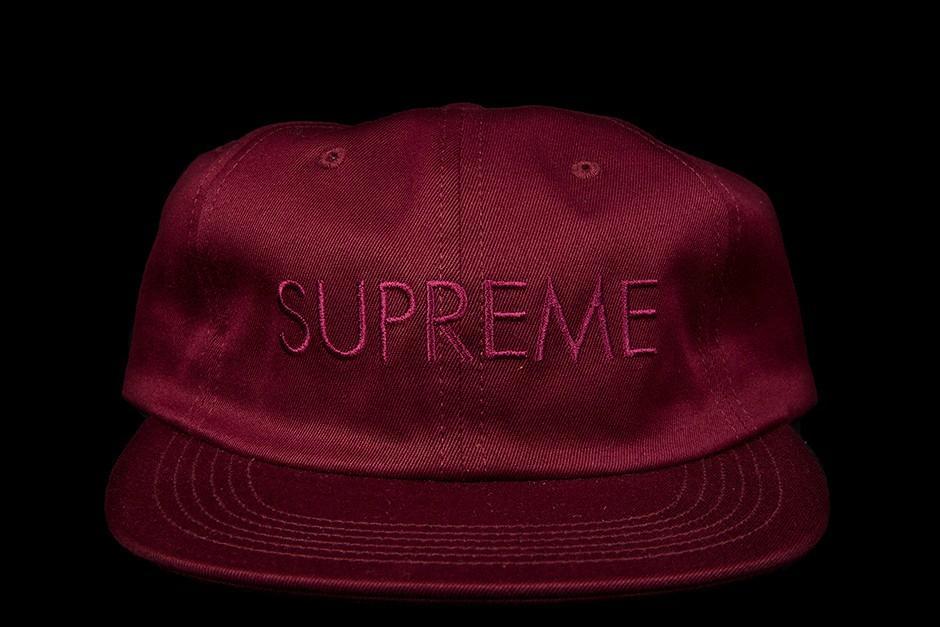 Tonal Logo - SUPREME LOGO 6 PANEL (BURGUNDY). The Magnolia Park