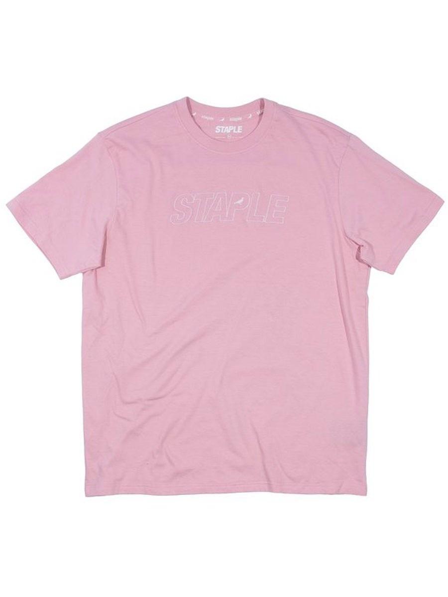 Tonal Logo - Staple Tonal Logo T-Shirt - Pink