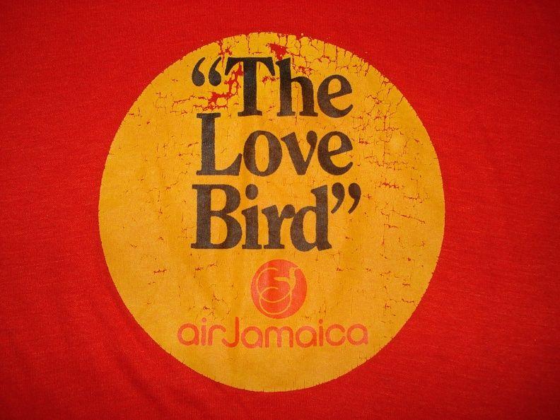 Jamaicans.com Logo - Air Jamaica Love Bird Vintage T shirt Logo | Jamaicans.com Photo Gallery