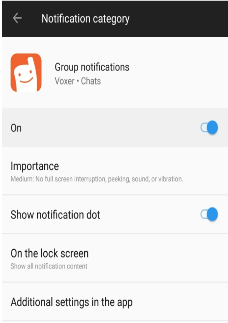 Voxer Logo - Android 8 and above) - Notification Channels – Voxer Support