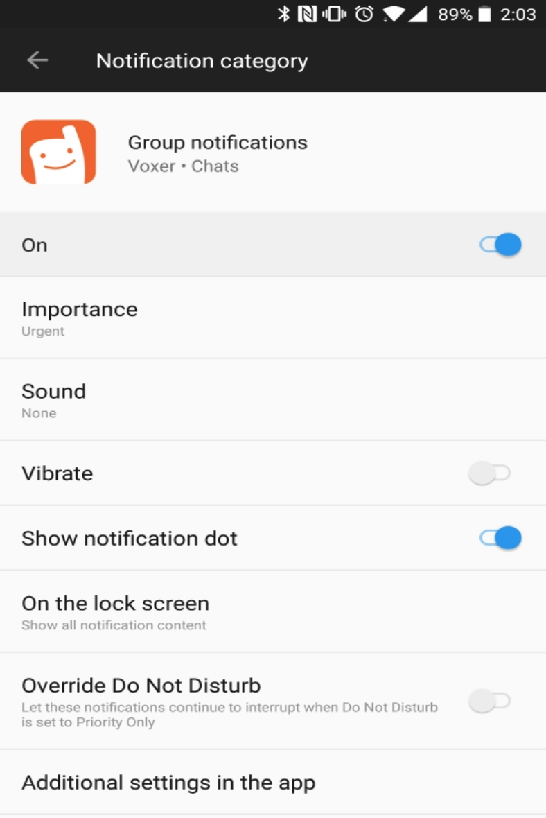 Voxer Logo - Android 8 and above) - Notification Channels – Voxer Support