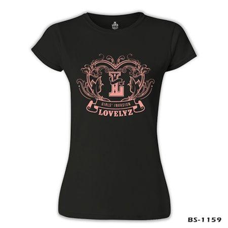 Lovelyz Logo - Lovelyz - Logo Siyah Bayan Tshirt - n11.com