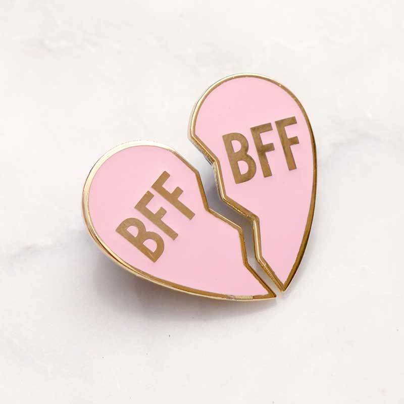 BFF Logo - Alphabet Bags BFF Pin Set | Letterbox Gifts | Free Gift-Wrapping ...