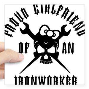 Ironworker Logo - Iron Worker Stickers - CafePress