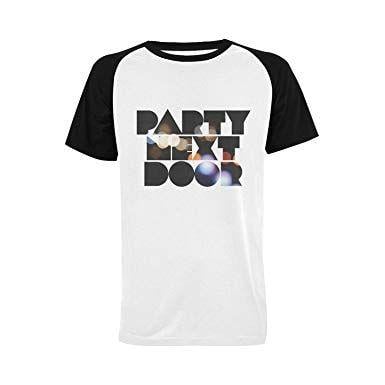 Partynextdoor Logo - CAIZI Men's PartyNextDoor Logo Raglan T-shirt: Amazon.co.uk: Clothing