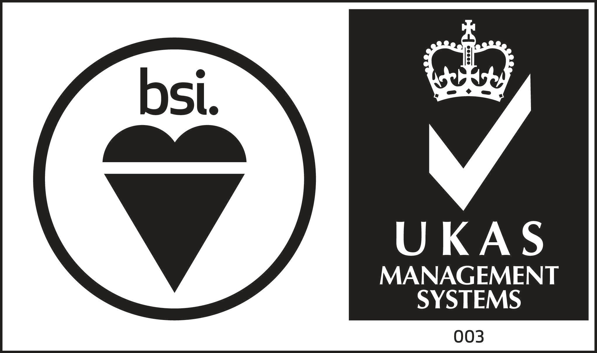 BSI Logo - Arcol Resistors - BSI-UKAS Logo