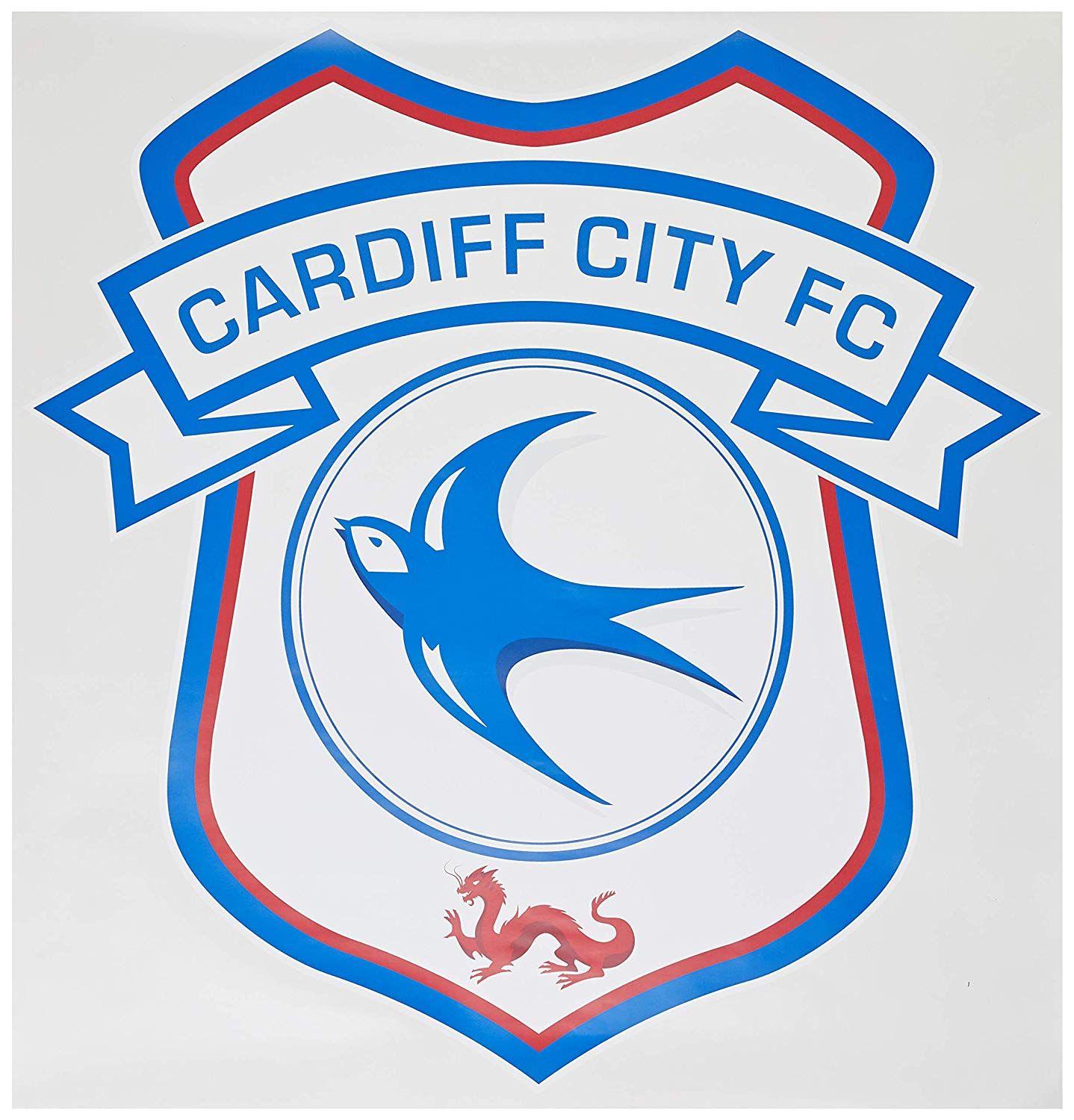 Crest Logo - Official Cardiff City Football Club Crest Wall Sticker Badge Logo ...