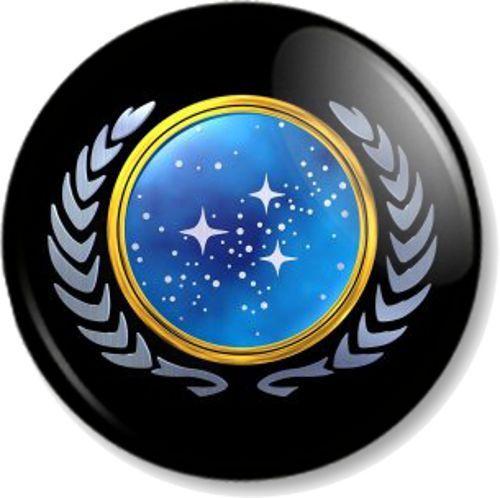 Crest Logo - Star Trek United Federation of Planets Pinback Button Badge Crest