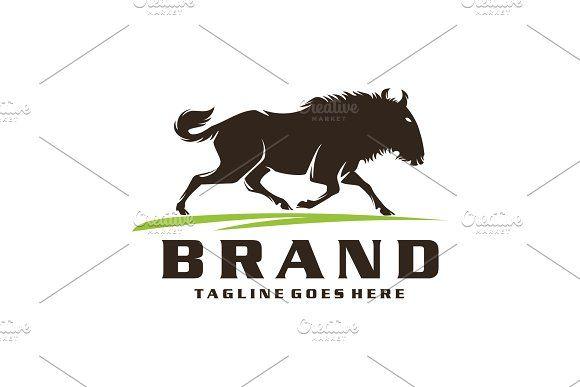 Wildebeest Logo - Wildebeest Logo Templates Creative Market