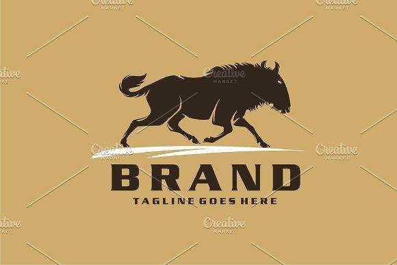 Wildebeest Logo - Wildebeest Logo Templates Creative Market