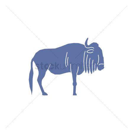 Wildebeest Logo - Free Blue Wildebeest Stock Vectors