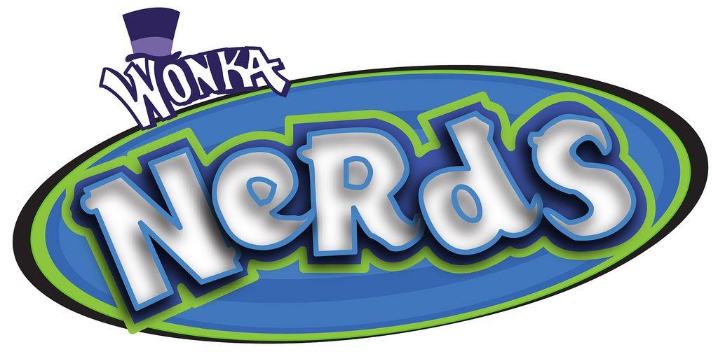Nerds Logo - nerds de wonka. vectorizacion de logo de la amrca de dulces