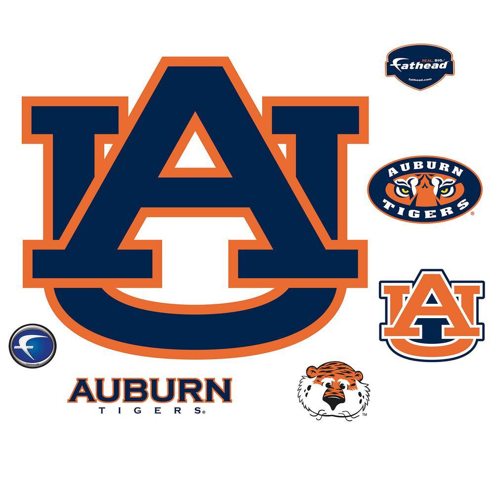 Fathead Logo - Fathead 34 in. H x 39 in. W Auburn Tigers Logo Wall Mural-61-61286 ...