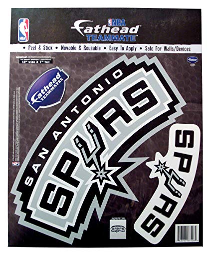 Fathead Logo - Amazon.com : NBA San Antonio Spurs Teammate Logo Fathead Decal ...