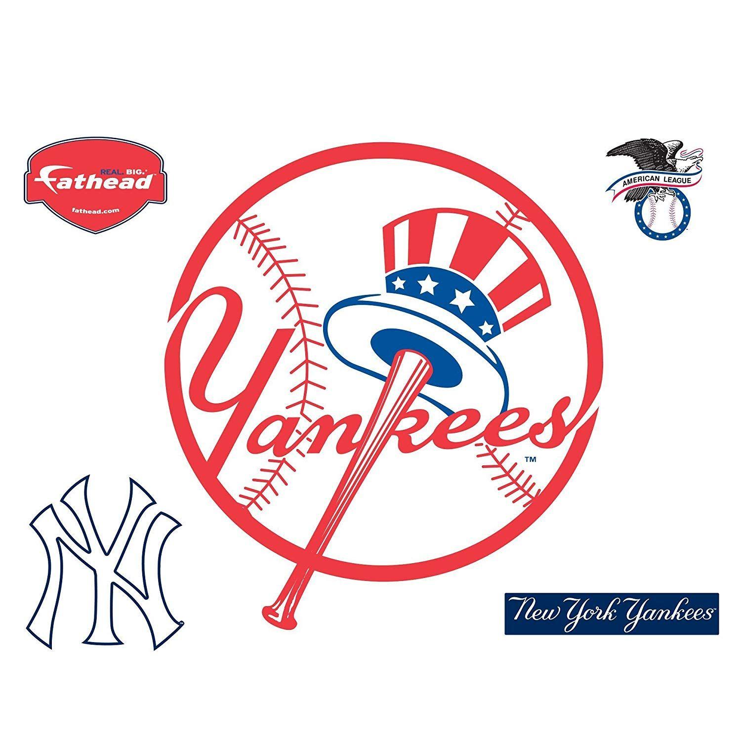 Fathead Logo - Amazon.com : Fathead MLB New York Yankees New York Yankees: Circle ...