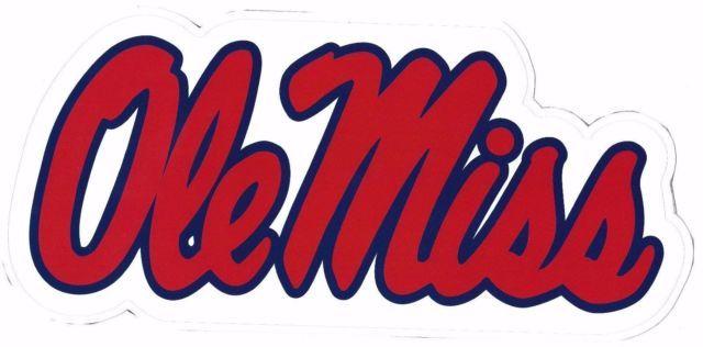 Fathead Logo - Ole Miss Rebels Official FATHEAD Logo - 10” x 4½” | eBay