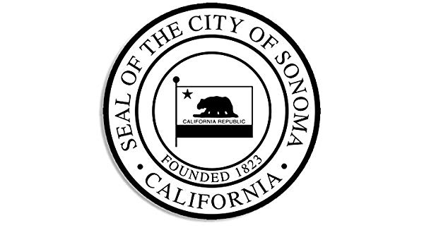 Sonoma Logo - Amazon.com: American Vinyl Sonoma California City Seal Sticker ...