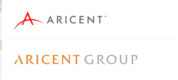 Aricent Logo - Brand New: Aricent's Quiet Swoosh