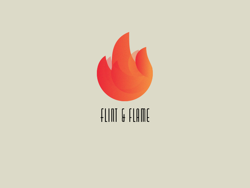 Flint Logo - Daily Logo Challenge #10 - 'Flint & Flame' by James McMahon ...