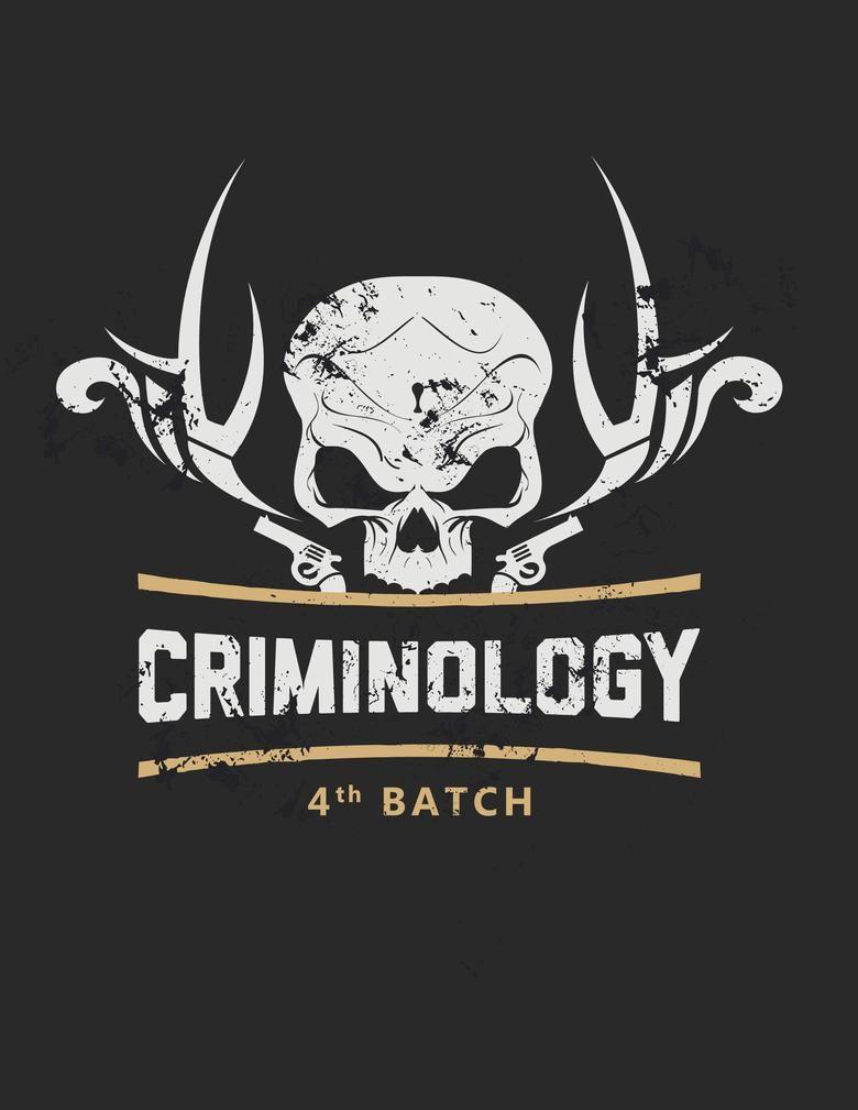 Criminology Logo - Criminology T shirt design