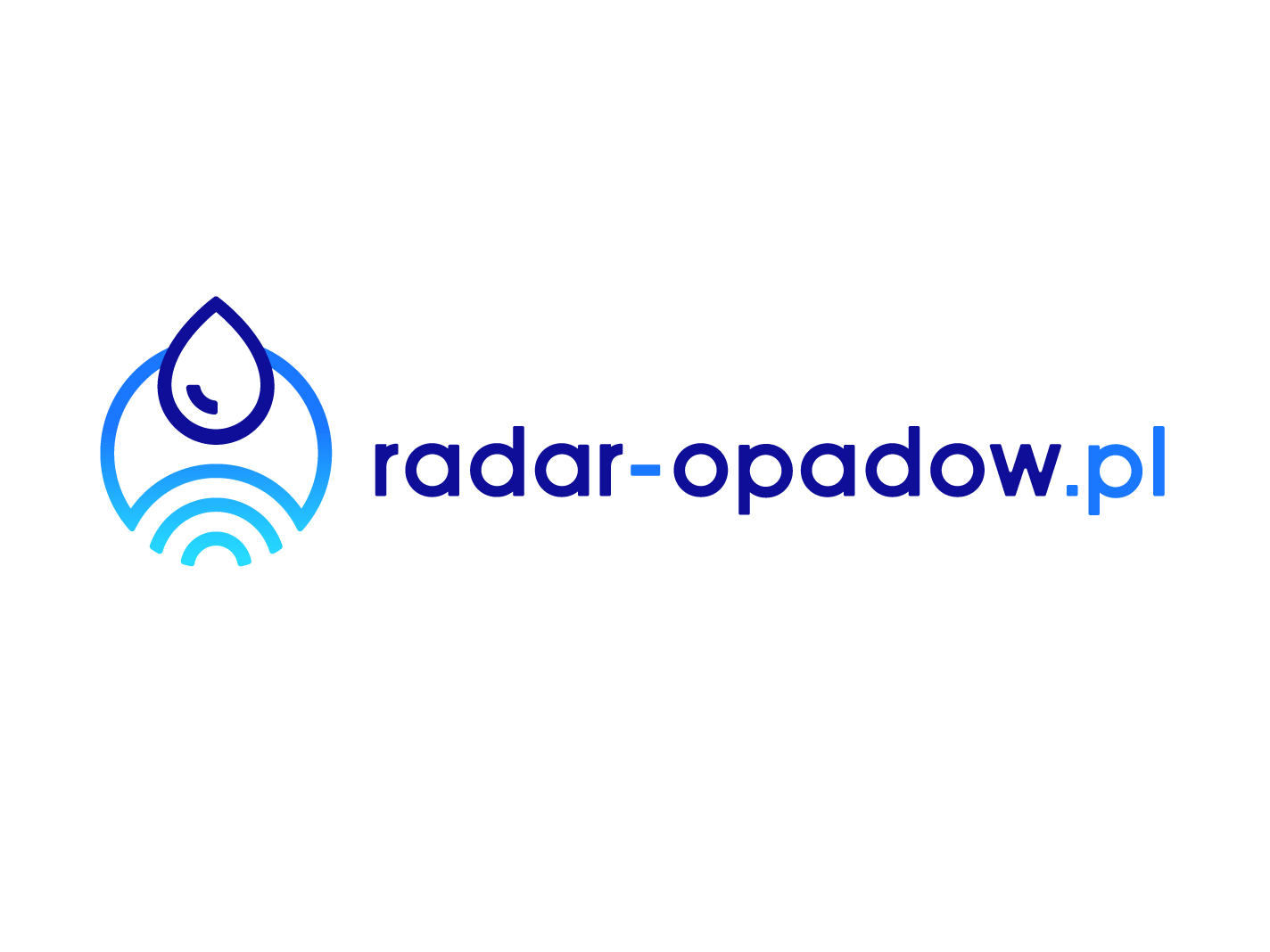 White AMD Blue Radar Logo - Rainfall radar logotype by Tomasz Paciorek | Dribbble | Dribbble