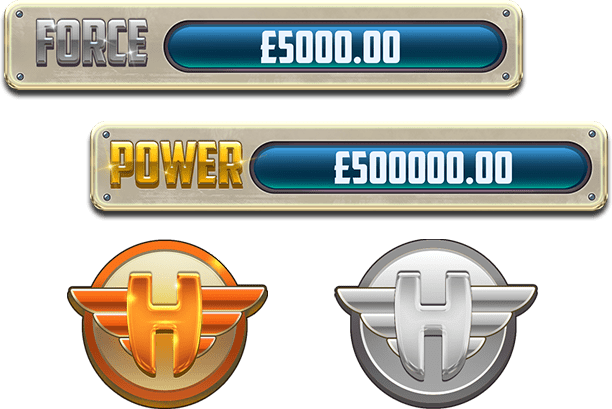 PowerForce Logo - Power Force Heroes slot & Power Force Villains slot No Casino