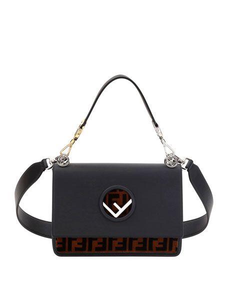 Kan Logo - Fendi Kan I Logo Seal Small Shoulder Bag | Neiman Marcus