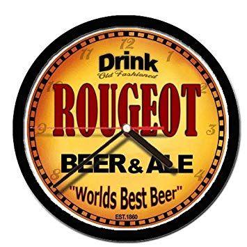 Iurtc Logo - Amazon.com: ROUGEOT beer and ale cerveza wall clock: Home & Kitchen