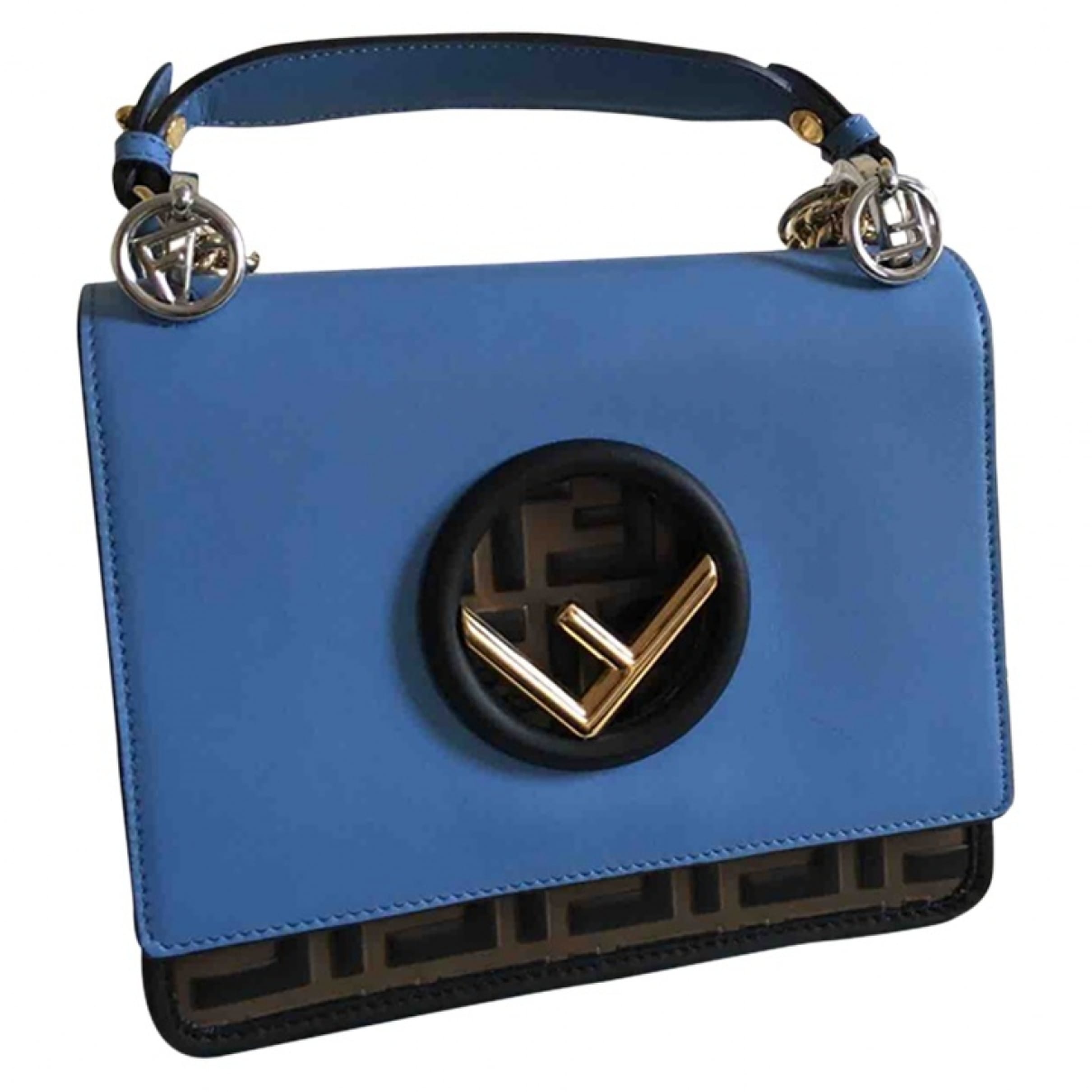 Kan Logo - Kan i logo leather handbag Fendi Multicolour in Leather - 6776477