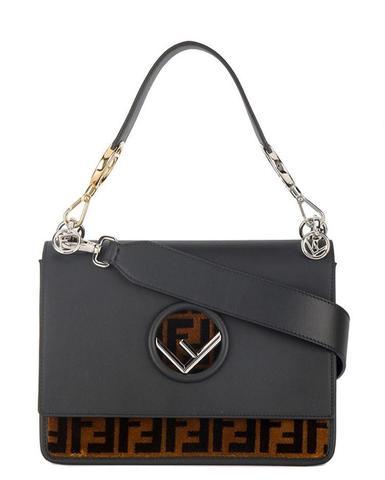 Kan Logo - Fendi Kan I F Logo Velvet Bag