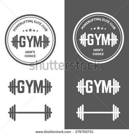 Powerlifting Logo - Gym Powerlifting Logo Emblem Concept Design Icon | Shutterstock ...