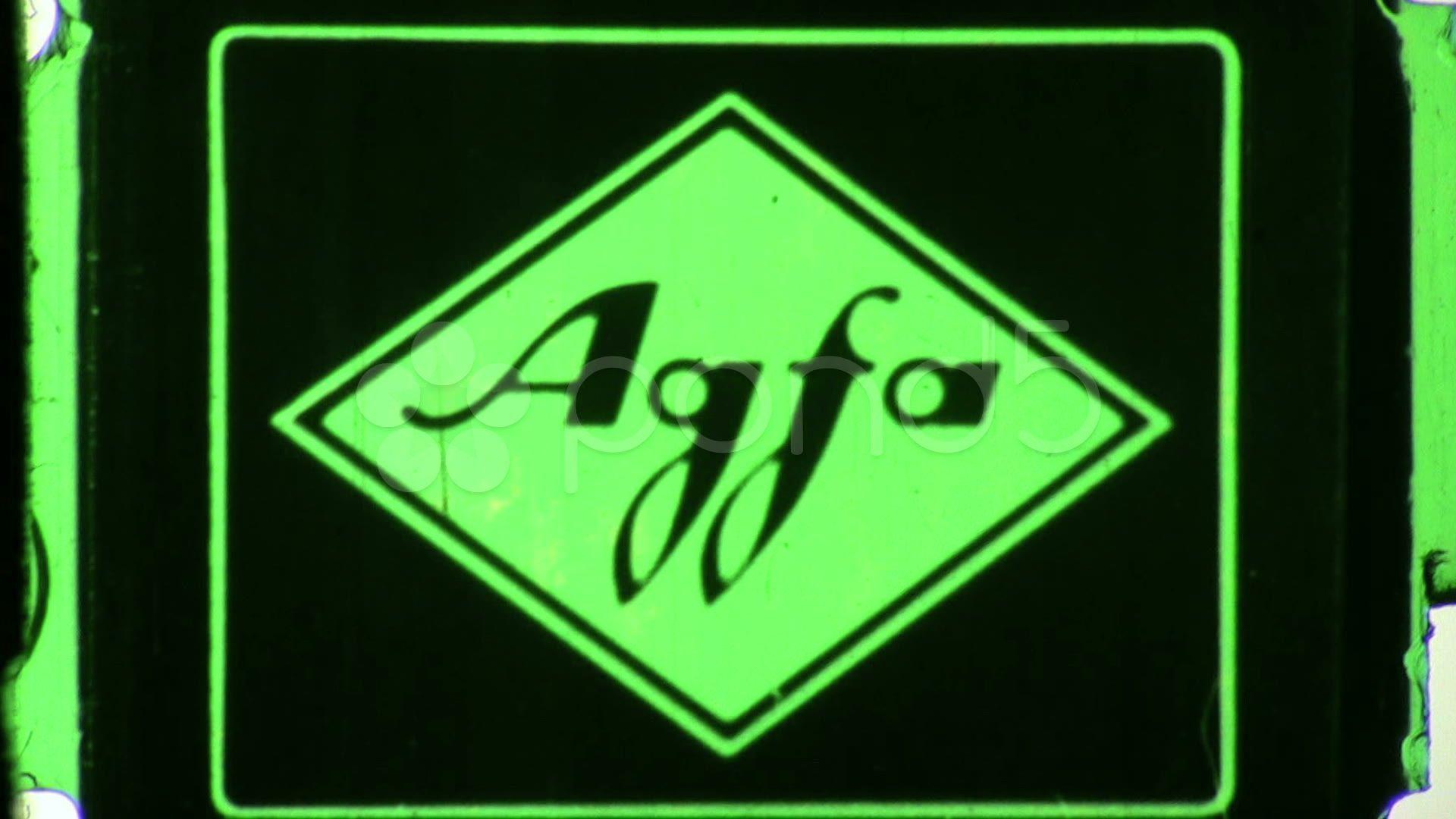 Agfa Logo - AGFA Corporate Film Processing LOGO Vintage Film Home Movie Leader