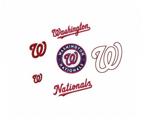 Notionals Logo - Washington Nationals logos machine Embroidery Design for instant ...