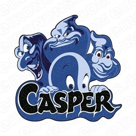 Casper Logo - CASPER THE FRIENDLY GHOST LOGO CHARACTER MOVIE T SHIRT IRON ON