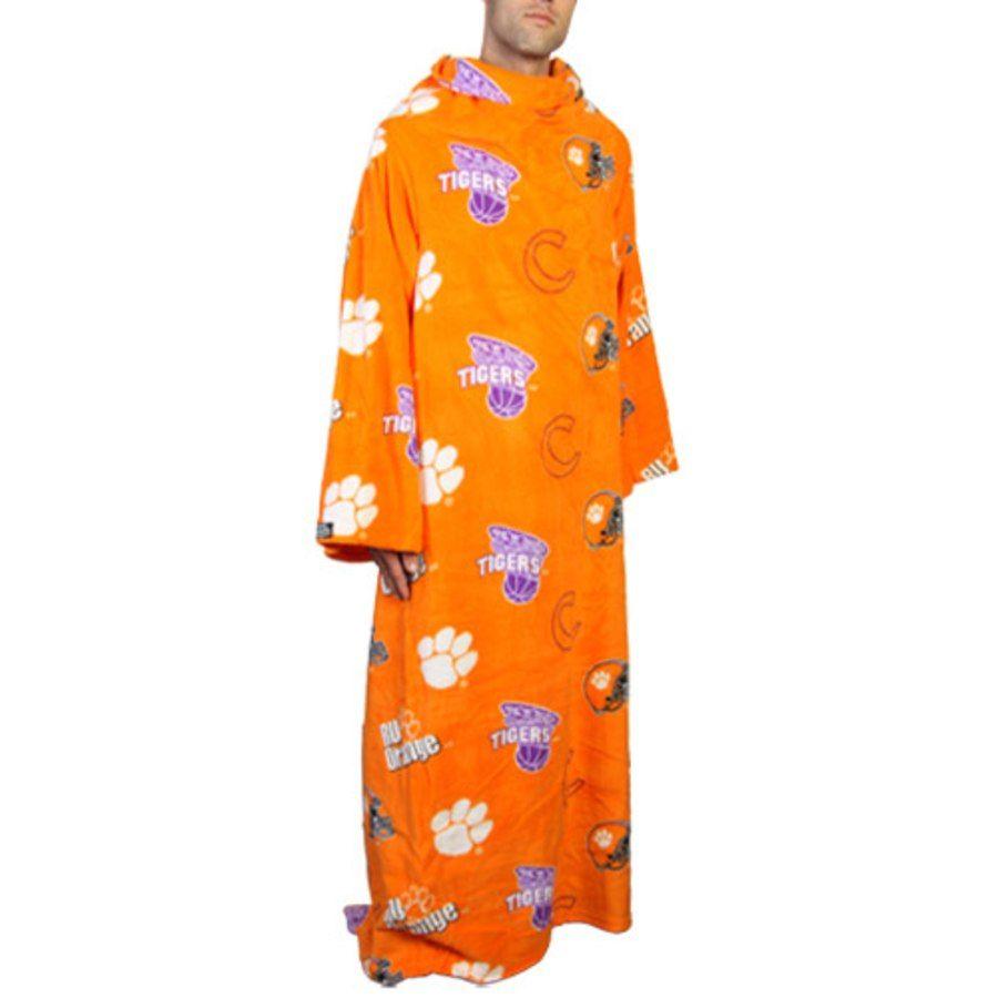 Snuggie Logo - Clemson Tigers Unisex Team Logo Print Snuggie Blanket - Orange