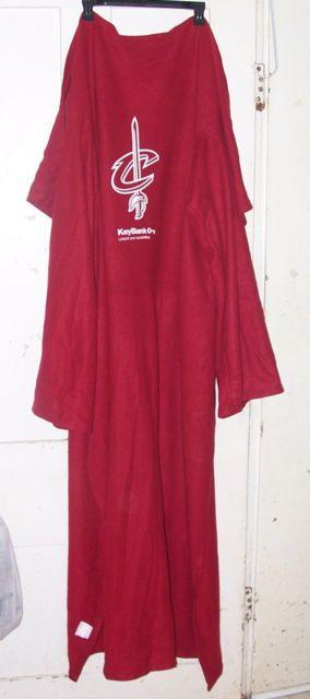 Snuggie Logo - Cleveland CAVS & Keybank Snuggie Blanket Robe RED Fleece 68 x 50 ...