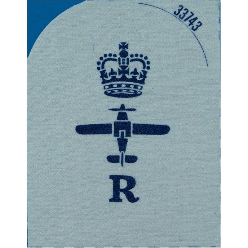 White AMD Blue Radar Logo - Fleet Air Arm Radio / Radar (Plane, R)+ Crown Naval insignia