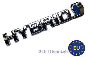 Prius Logo - Hybrid Logo Badge Emblem 3D ABS Chrome Car Sticker For Toyota
