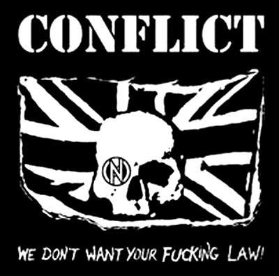 Conflict Logo - Conflict - Circle Logo — Punk Rock Shop