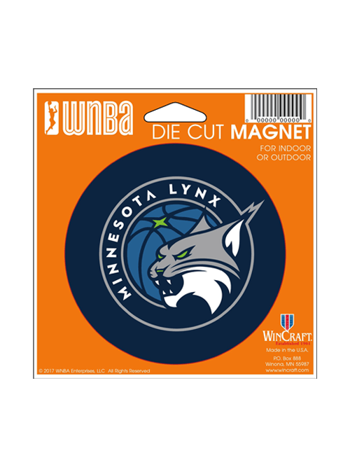 Lynx Logo - Minnesota Lynx Logo Die Cut Round Magnet