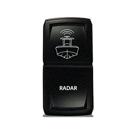 White AMD Blue Radar Logo - CH4X4 Marine Rocker Switch V2 Radar Symbol- Red Led, Different LED ...