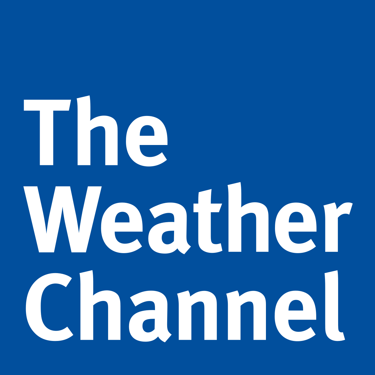 White AMD Blue Radar Logo - The Weather Channel