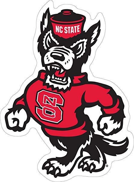 NCSU Logo - NC State Strutting Wolf Logo Vinyl Auto Decal: Sports