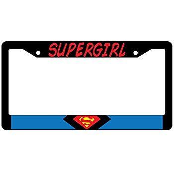 Darkseid Logo - Amazon.com: Darkseid LOGO Black Plastic License Plate Frame Super ...