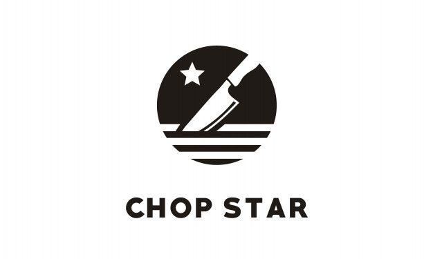 Knife Logo - Chop / chef knife logo design Vector