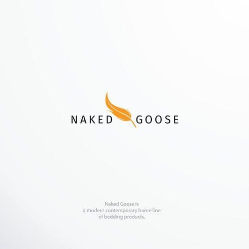 Goose Logo - Design a modern Logo For Naked Goose Home Bedding Products. Logo